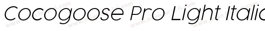 Cocogoose Pro Light Italic字体转换